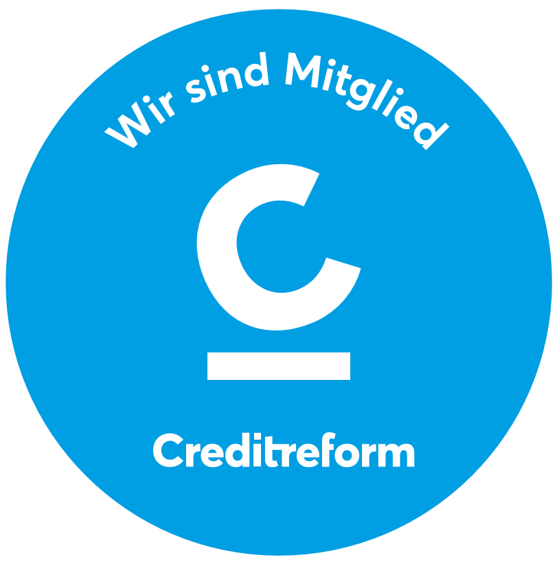 Wir sind Mitglied Creditreform